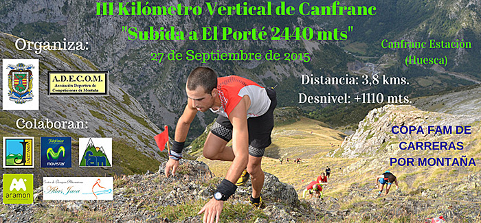 III Kilómetro Vertical de Canfranc Subida a “El Porté” 2.440 m.